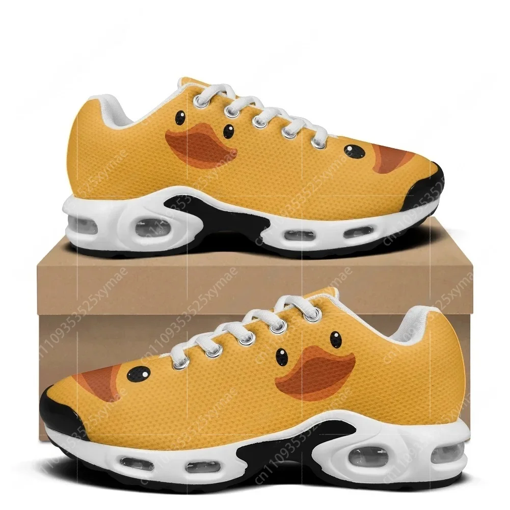 Men Shoes Yellow - 만화 귀여운 노란색 오리 패턴 에어