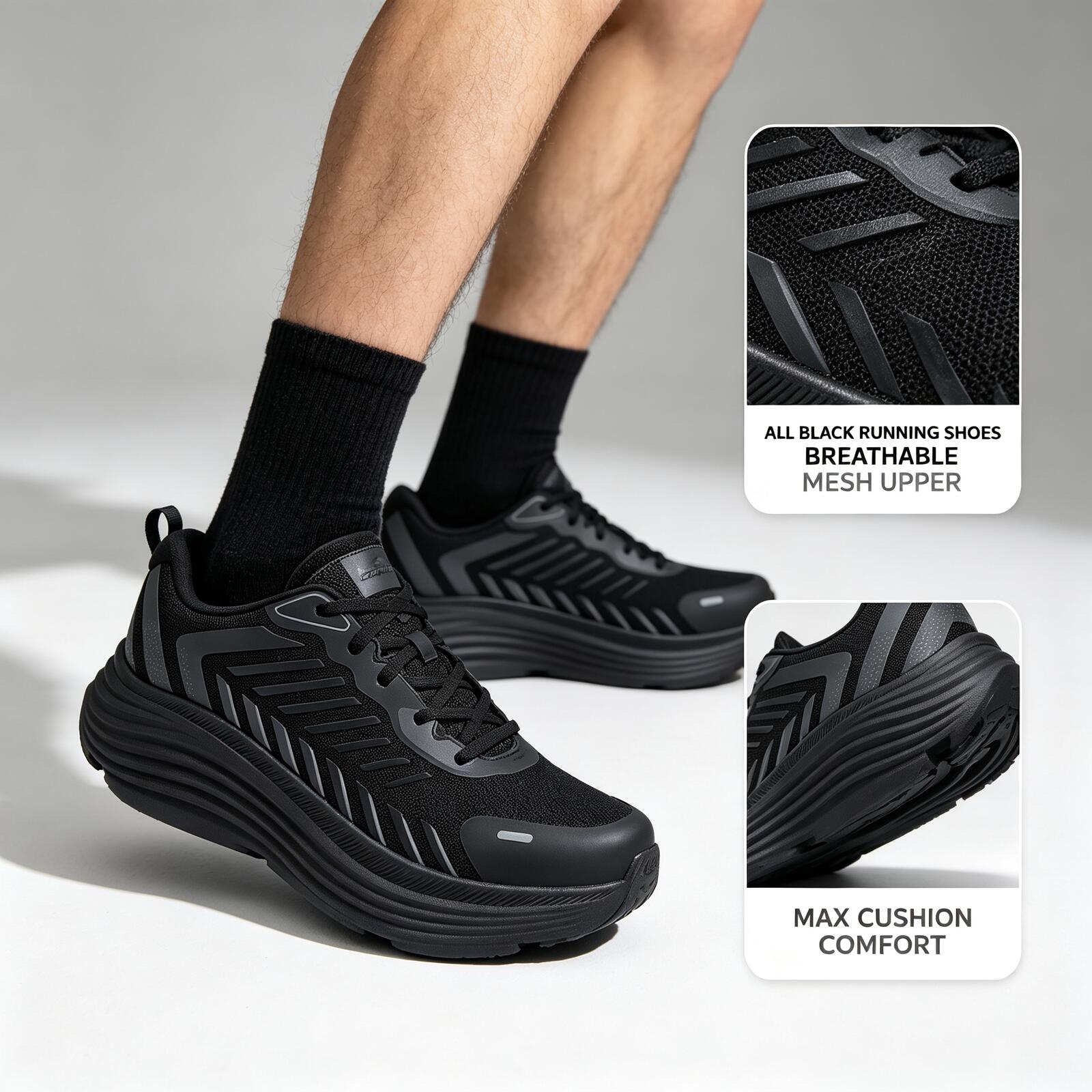 Men'S Shoes New Balance - 새로운 스케쳐스 남성용 러닝화 220614‑BBK 올블랙