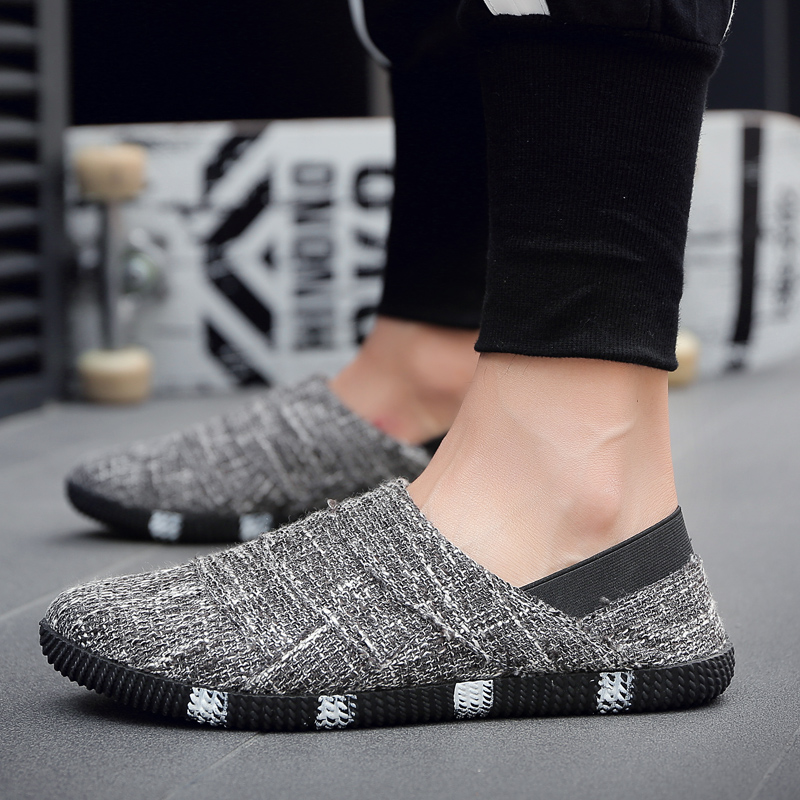 Men Shoes Loafers - 여름 도시 레저 니트 로퍼 남성