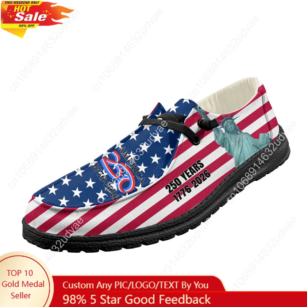 Men Shoes Loafers - 미국 250주년 기념 1776-2026 로퍼 남성
