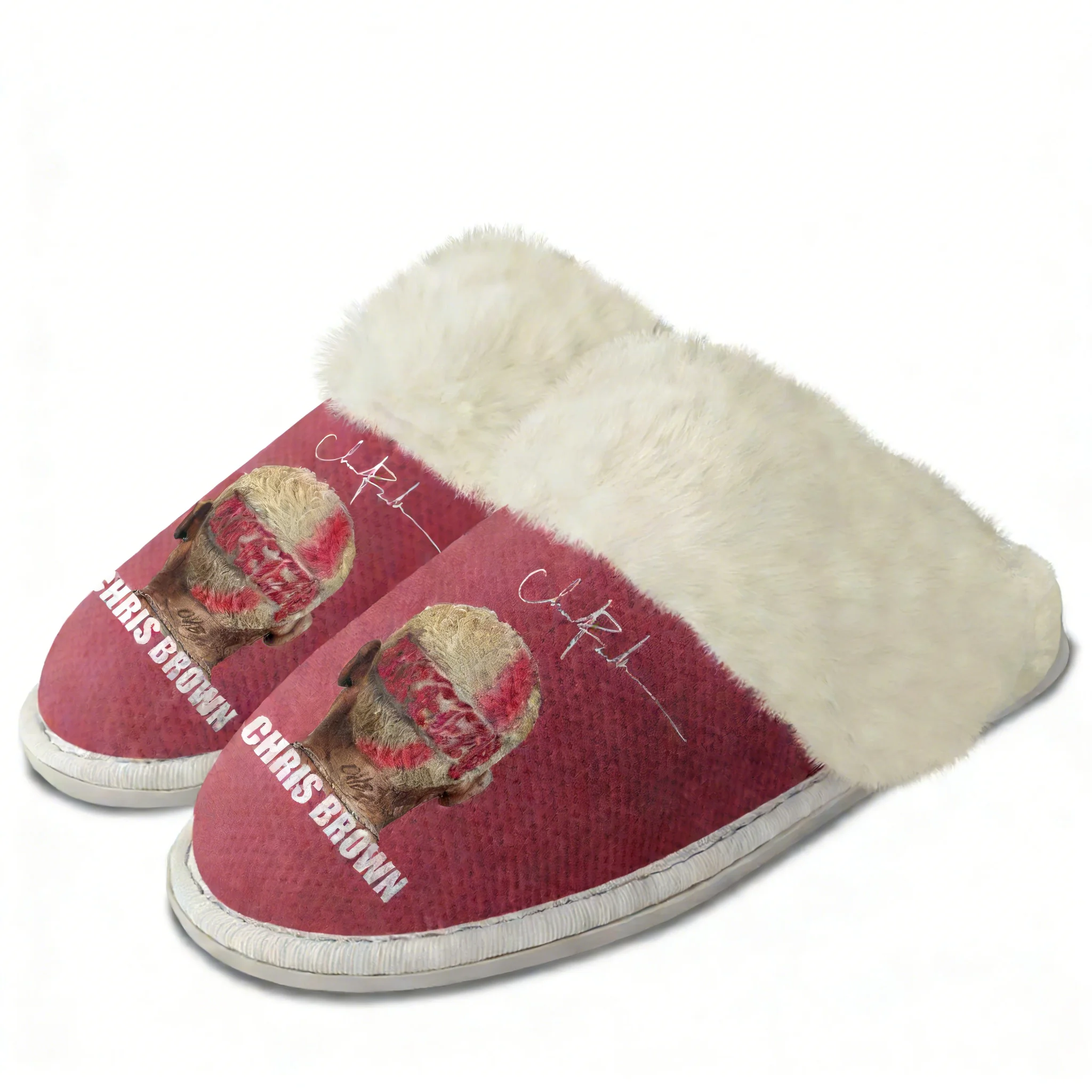 크리스 브라운 플러시 슬리퍼 따뜻한 신발 유지 힙합 랩 - Men Shoes For Winter 리뷰 및 가격