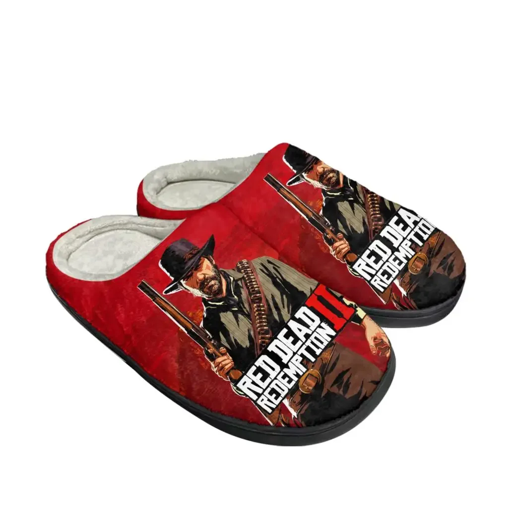 레드 데드 리뎀션 2 홈 코튼 슬리퍼 남성 여성 플러시 - Men Shoes For Winter 리뷰 및 가격