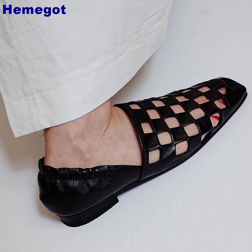 여성용 블랙 케이지형 플랫 샌들 2026 스퀘어 토 할 - Men Shoes Casual 리뷰 및 가격
