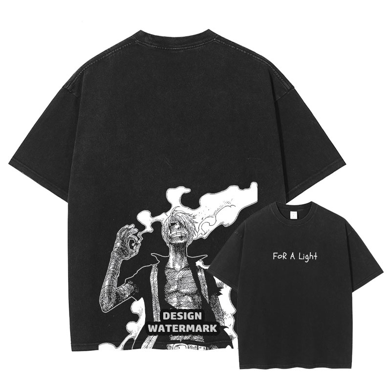 로로노아 조로 티셔츠 애니메이션 원피스 빈티지 워싱 티 - Men'S Shoes Xl 리뷰 및 가격