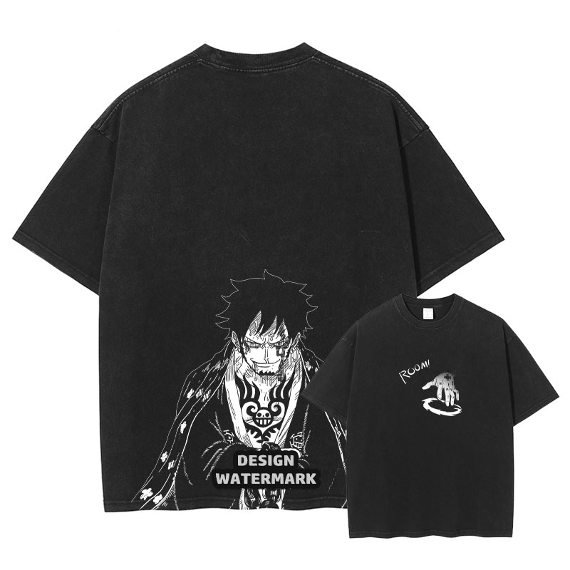 로로노아 조로 티셔츠 애니메이션 원피스 빈티지 워싱 티 - Men'S Shoes Xl 리뷰 및 가격