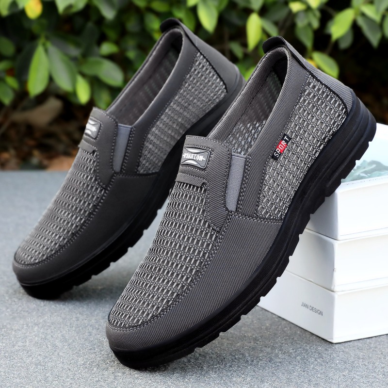 남성용 슬립온 통기성 메쉬 로퍼 직조 천 갑피 미끄럼  - Men Shoes Loafers 리뷰 및 가격