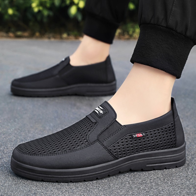 남성용 슬립온 통기성 메쉬 로퍼 직조 천 갑피 미끄럼  - Men Shoes Loafers 리뷰 및 가격