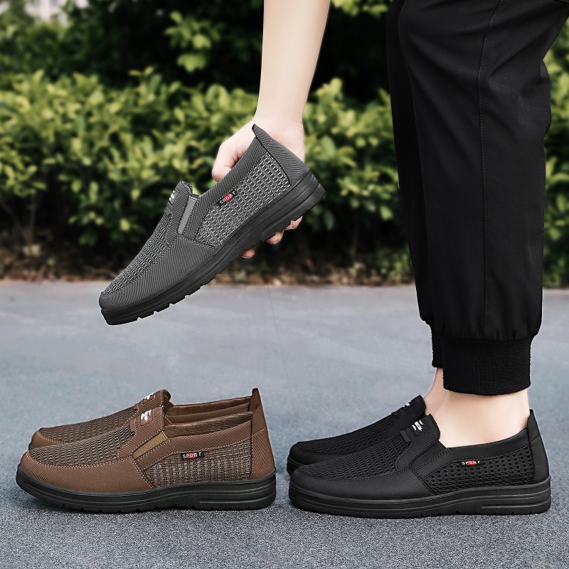남성용 슬립온 통기성 메쉬 로퍼 직조 천 갑피 미끄럼  - Men Shoes Loafers 리뷰 및 가격