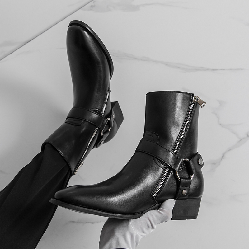 가을 패션 브랜드 남자 통기성 야외 카우보이 부츠 클래 - Men Shoes Boss 리뷰 및 가격