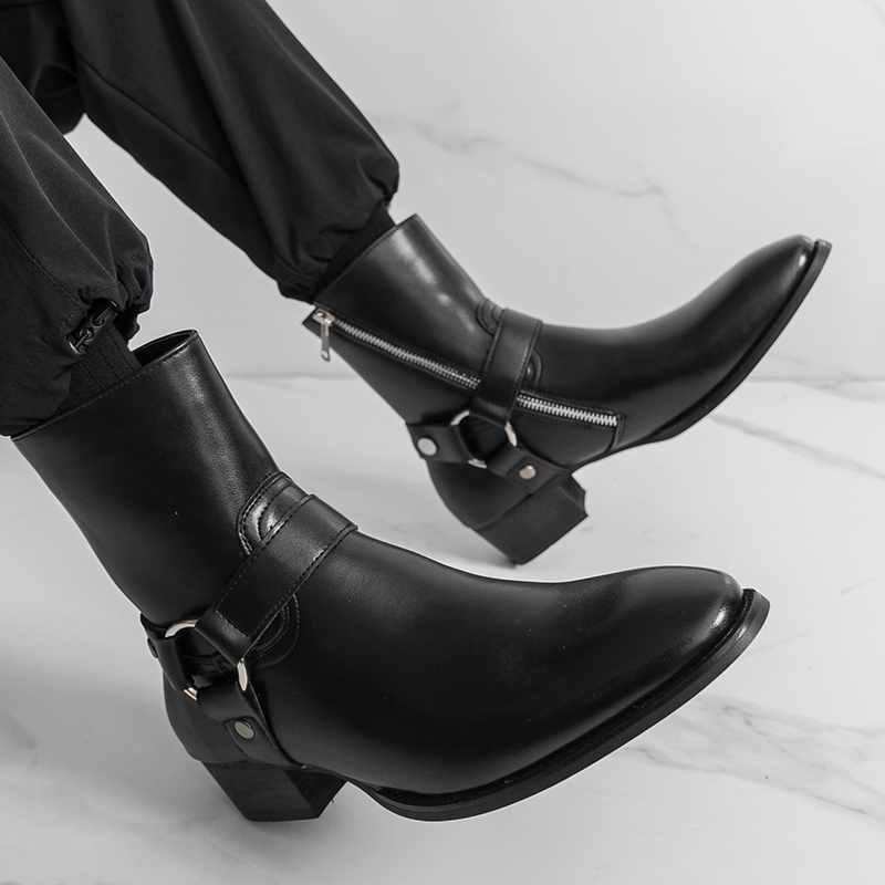 가을 패션 브랜드 남자 통기성 야외 카우보이 부츠 클래 - Men Shoes Boss 리뷰 및 가격