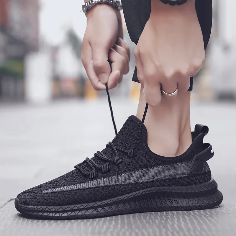 남성용 직조 신발 2025 신상 브랜드 통기성 스포츠화 - Men Shoes Loafers 리뷰 및 가격