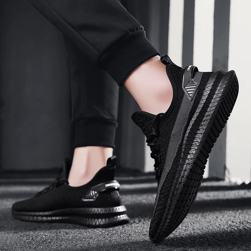 남성용 직조 신발 2025 신상 브랜드 통기성 스포츠화 - Men Shoes Loafers 리뷰 및 가격
