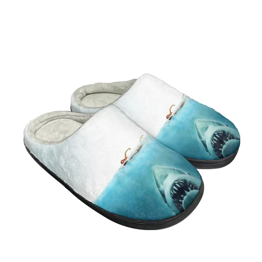 영화 Jaws 패션 멋진 면 슬리퍼 맞춤형 남성 여성  - Men Shoes For Winter 리뷰 및 가격