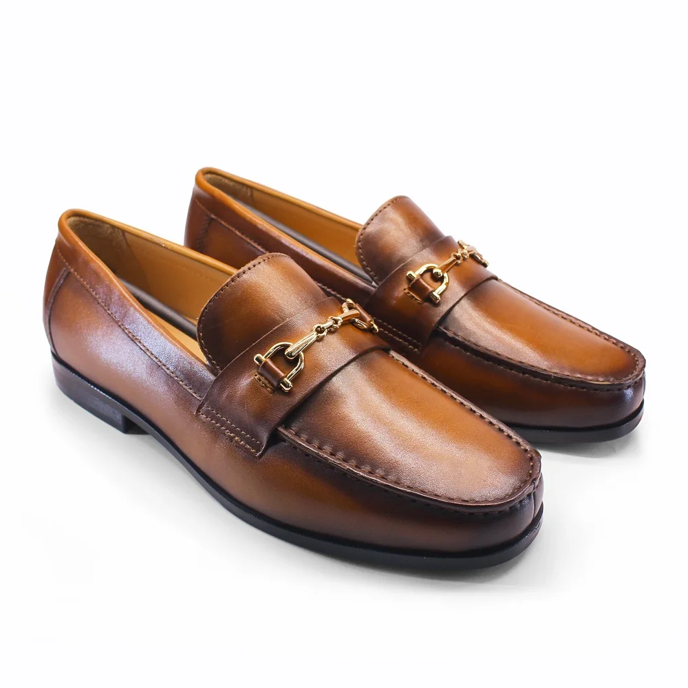 남성 로퍼 드레스 슈즈 라운드 토 포멀 비즈니스 슬립온 - Men Shoes Loafers 리뷰 및 가격