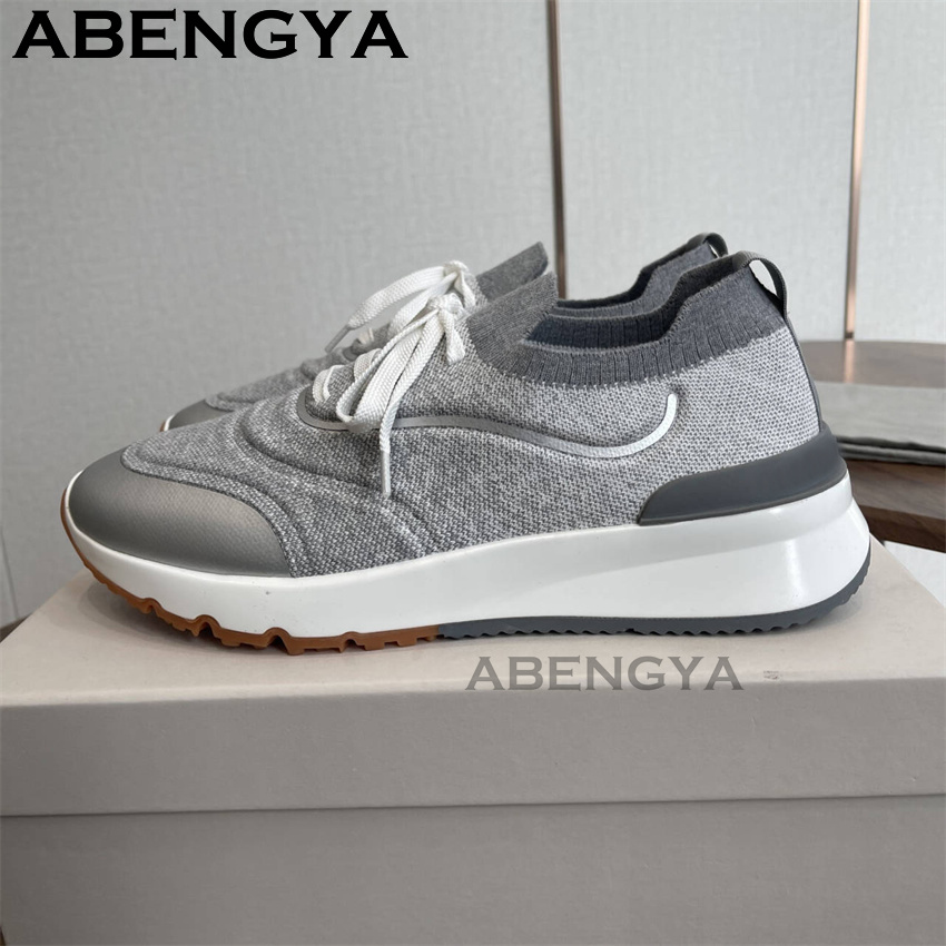 남성용 새로운 멀티 컬러 니트 로퍼 신발 라운드 발가락 - Men Shoes Loafers 리뷰 및 가격