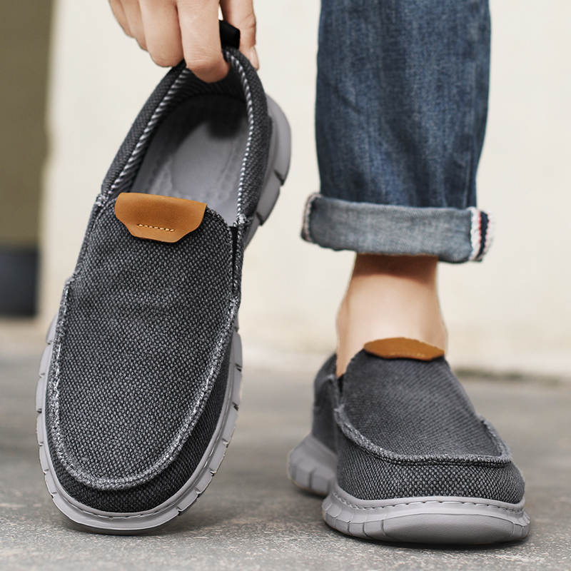 여름 통기성 운동화 남성 캔버스 신발 슬립 온 로퍼 남 - Men Shoes Loafers 리뷰 및 가격